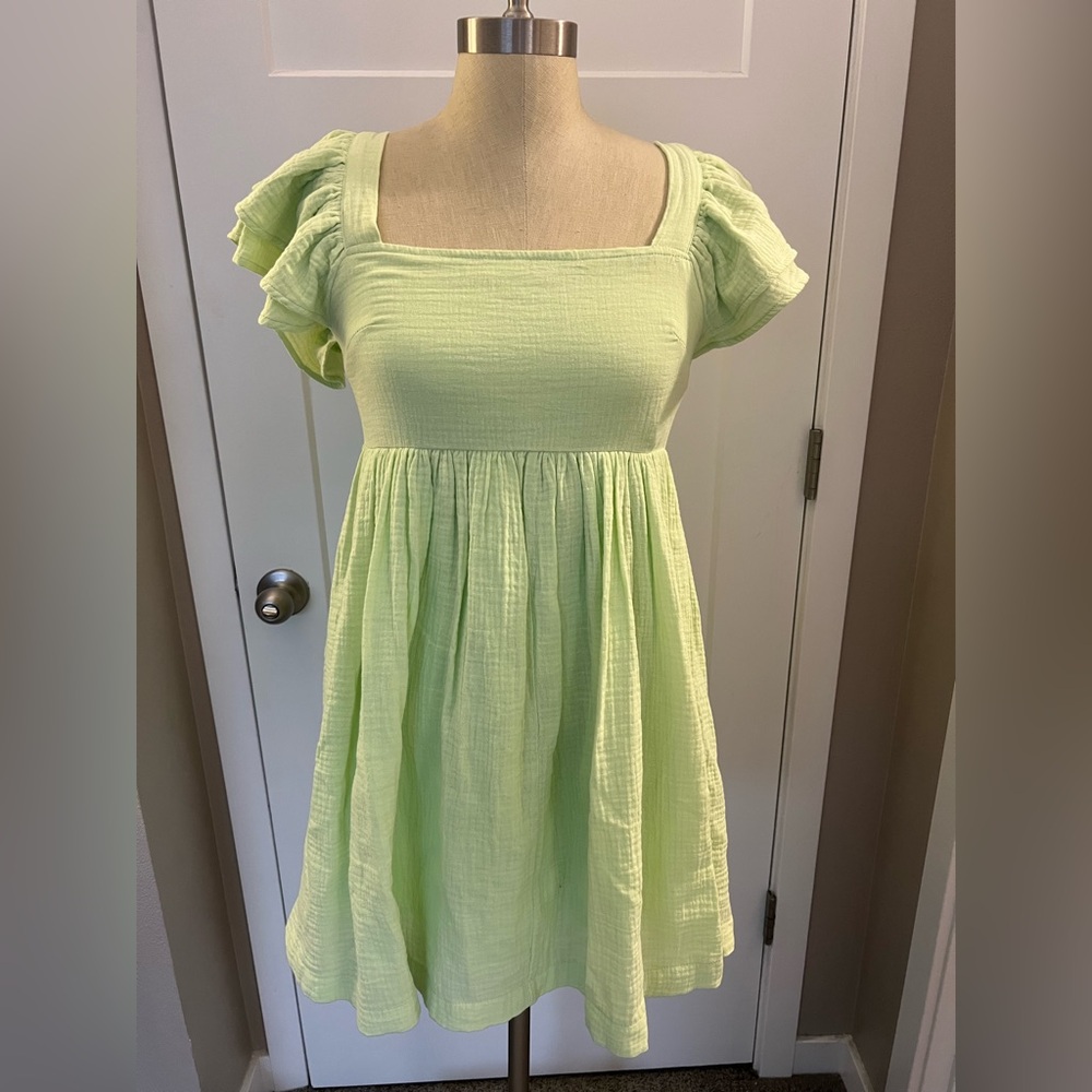 Ruffle Sleeve Mini Dress - NWT